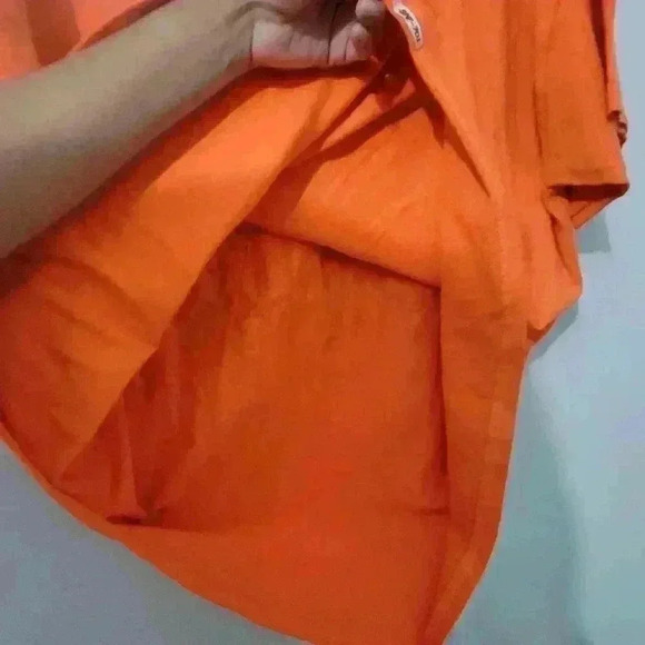 Fashion Nova Print Graphic Men's T Shirt Orange Short Sleeve Size XXL Cotton - Picture 7 of 7